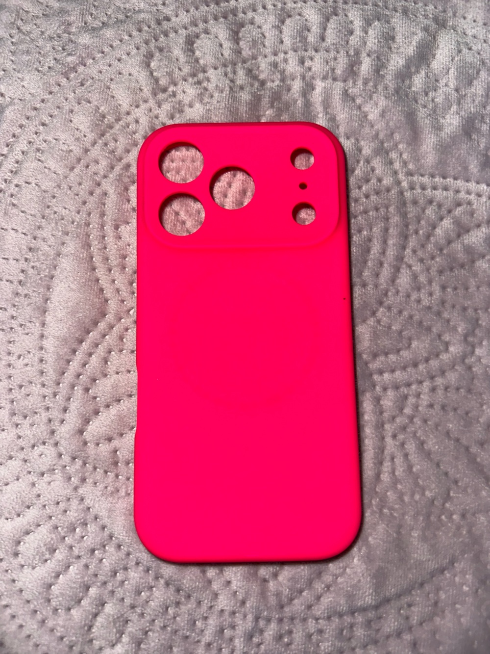 Bright Hot Pink Silicone Phone Case